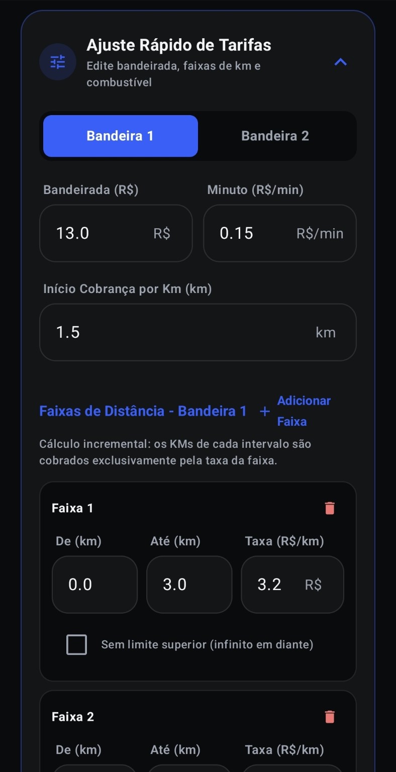 Ajuste de tarifas